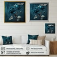 thumbnail image 4 of Designart Rose Blue And White II Canvas Wall Art, 4 of 5