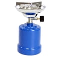 thumbnail image 1 of Réchaud de Camping Portable Extérieur 190G Réservoir de Gaz Euro Réchaud à Café Brûleur de Propane Réglable pour Pêche Randonnée Pique-Nique, 1 x Réchaud de Camping, Bleu, 1 of 6