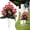deep pink, variant on KUMHONW Artificial Cemetery Flowers for Grave Memorial Day Flowers for Cemetery,1Pack Artificial Silk Roses Daisy Bouquets with Cemetery Vases for Outdoor Grave Decorations ﻿ (deep pink)