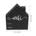 thumbnail image 4 of 1Pack Wifi Connection Sign Black Wood Rectangular for Business Owners and Home Users, 4 of 8