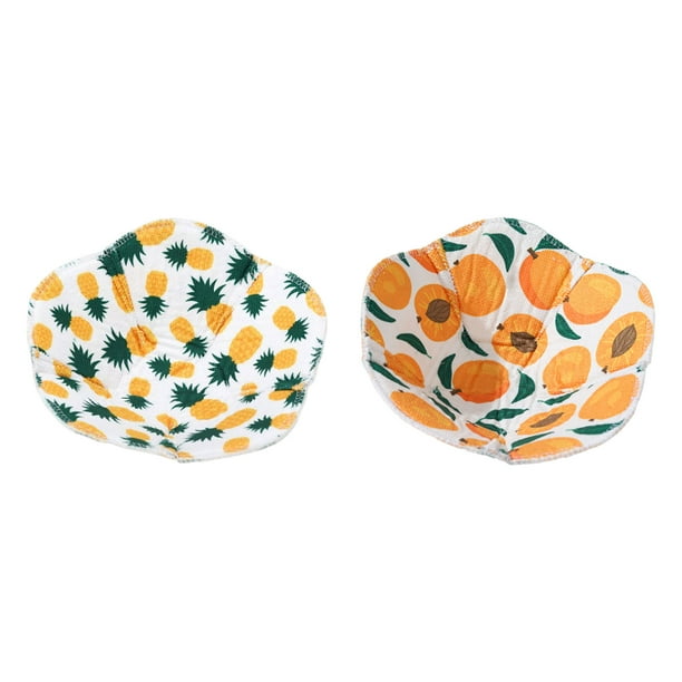 Bewildely Soportes para cuencos aptos para microondas, suministros de cocina de algodón y poliéster, taza de sopa para microondas con tapa, 2 Cocina y Comedor A
