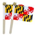 thumbnail image 1 of TSMD Maryland State Flags Small Mini Hand Held Stick Flags,5x8 Inch,12 Pack, 1 of 4