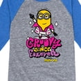 thumbnail image 3 of Despicable Me Minions - Groovy Since Forever  - Toddler & Youth Raglan Graphic T-Shirt, 3 of 4