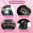 thumbnail image 3 of Xuanlur 12V 4.5AH Ride on UTV for Kids, Electric Car w/Parents Control & App Control, 25W*2 Motors Battery Powered w/Slow Start, Swing Function, Lights, Music, Ride on Toy for Kids Aged 3-6, Black, 3 of 7