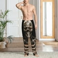 thumbnail image 6 of Haiem Cyber Skeleton With Tattoos Men's Pajama Pants Ultra Lightweight Pjs Bottoms Sleepwear Bottom Pants With Pocket Drawstring-X-Large, 6 of 7