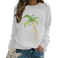 thumbnail image 1 of Rkxzts Hauts pour Femmes en Liquidation, Chandail de Mode pour Femmes, Blouses à Manches Longues et Col Rond, Hauts en Tricot/blanc, (L), 1 of 4