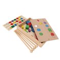 thumbnail image 4 of Juguete de cuentas de madera para niños pequeños práctico juguete de cuentas de madera respetuoso con el medio ambiente brillante seguro para jardín de infancia Anggrek Otros, 4 of 8