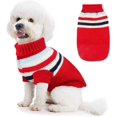 thumbnail image 1 of Abrigo para perros pequeños BRI Suéter navideño Rojo Verde Tamaño M, 1 of 5
