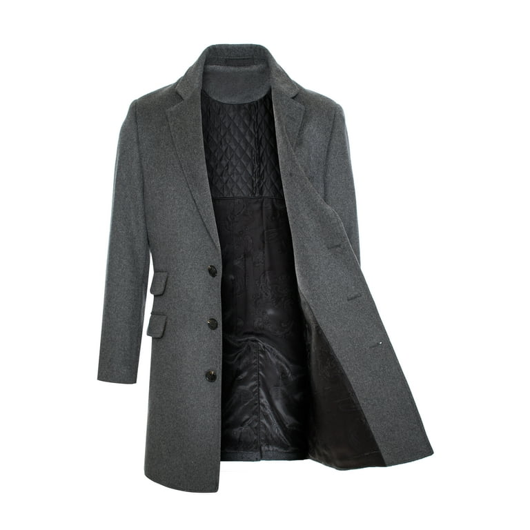 100 wool topcoat deals