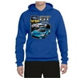 thumbnail image 2 of Ford GT American Horse Power Mustang | Mens Cars and Trucks Hooded Sweatshirt Graphic Hoodie, Royal, Small, 2 of 4