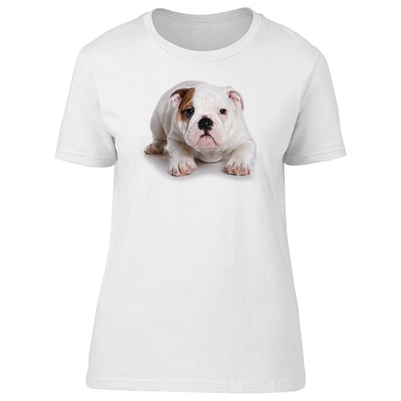 Adorable Bulldog Puppy Tee Women's -Image by Shutterstock