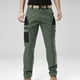 thumbnail image 3 of Pantalones largos para hombre, con bolsillos, color combinado, rectos, para exteriores, montañismo, versátiles, de poliéster, blusa y pantalón., 3 of 3