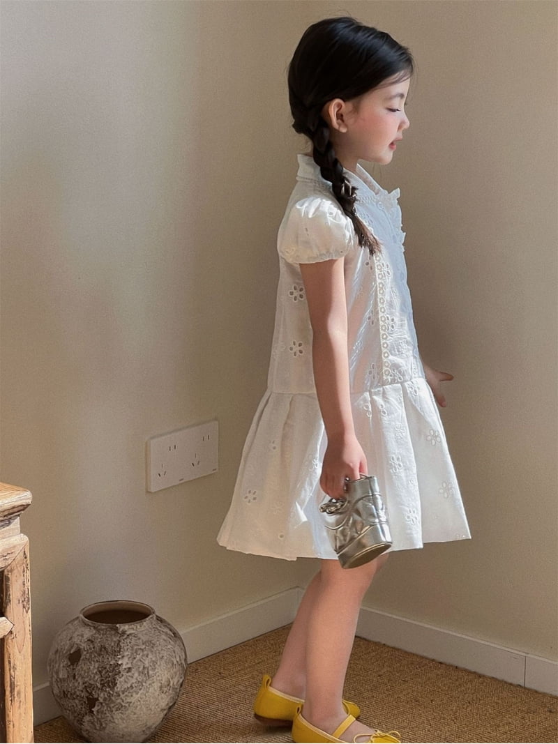 preppy holiday dresses HAYIMI Child French Style Girls Sleeve Shirt Dress With Embroidery Elegant  White Summer Preppy School Sundress Holiday Dresses