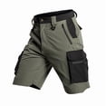 thumbnail image 4 of Men's Outdoor Quick Dry Lightweight Stretchy Shorts for Hiking, Tactical, Camping, Travel with 6 Pockets Green 2XL, 4 of 7