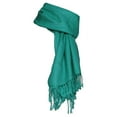 thumbnail image 1 of Gravity Threads Foulard Châle Doux 100 % Pashmina, Sarcelle, 1 of 2