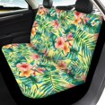 thumbnail image 4 of Pzuqiu Tropical Floral Pattern Car Seat Covers Anti-Slip Automotive Vehicle Cushion Softy 3 PCS Car Seat Covers Full Set Fit for Truck Cars, 4 of 10