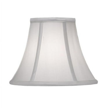 Stiffel ST108 5 x 10 x 8 in. Softback Bell Lamp Shade, Off White Silk Shantung
