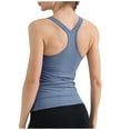 thumbnail image 1 of FAIWAD Womens Ribbed Workout Tank Tops with Built in Bra Sleeveless Summer Tight Basic Athletic Cami Tops, 1 of 4
