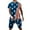 Light Blue, variant on cllios 4th of July Outfits Men 2 Piece Patriotic American Flag Graphic Tees Regular Fit Round Neck Top and Sporty Drawstring Shorts Sets Track Suits