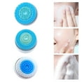 thumbnail image 3 of HILABEE 3 Pieces Facial Brush Heads Set, Wash Face Massaging Head Facial Exfoliator Head Blue, 3 of 8