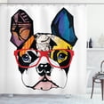 thumbnail image 1 of Ambesonne Bulldog Shower Curtain, Modern Art Colorful, 69"Wx70"L, Multicolor, 1 of 3
