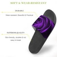 thumbnail image 3 of GZHJMY Stylish Slides for Women Men, Purple Rose Soft Flexible Slip-on Sandals Slippers, 3 of 7