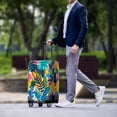thumbnail image 3 of HELLHERO Polyester Spandex Suitcase Guard for Travel Washable Anti Scratch Breathable, Monstera Deliciosa Ferns, 3 of 7