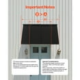 thumbnail image 3 of KFFKFF Fixed Metal Awning 44 x 24 in, Window and Door Canopy, Durable Steel Frame for Exterior Rain, Snow, and Sunlight Protection, Ideal for Entrances, Windows, Porches, and Balconies, 3 of 9