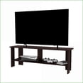 thumbnail image 2 of Modern Stained Walnut TV Stand with Open Storage | Fits 50-59 Inch TVs | Particle Board, 2 of 6