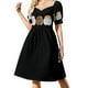 thumbnail image 2 of Vestido de manga corta con diseño de tres conejillos de indias, estilo coreano, elegante y chic, para mujer, ideal para bodas y fiestas., 2 of 7