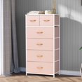 thumbnail image 2 of Pellebant  6 Drawers Vertical Dresser Storage Tower Pink N/A, 2 of 5