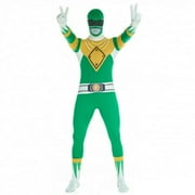 Morphsuits Adult Green Power Ranger Morphsuit Mens Superhero Fancy Dress Costume Halloween Green L