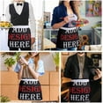 thumbnail image 5 of Personalized Custom Kitchen Apron, Add a Name/Logo/Photo Design, Polyester Bib Apron Adjustable with Three Front Pockets, 5 of 10