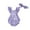 Purple, variant on TBWNWG Baby Onesies 0-3 Months,Easter Baby Girl Outfit Fly Sleeve Embroidery Bunny Romper Bunny Tail Bodysuit Easter Clothes,Size 3-6 Months