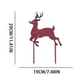 thumbnail image 4 of Christmas Decoration Outdoor Metal Plug Sleigh Old Man Shape HU3909, 4 of 5
