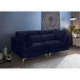 thumbnail image 3 of Meridian Furniture Julia Navy Velvet Modular Sofa, 3 of 5