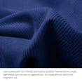 thumbnail image 5 of WOWMAX Large Bolster Triangular Reading Backrest Positioning Support Wedge Pillow Headboard for Day Bed Bunk Bed RV/Trailer with Removable Cover Deep Blue 47x8x20inch, 5 of 7