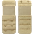 thumbnail image 4 of GFDYREE Rallonge de Soutien-Gorge pour Femmes 2 Crochets, Extensible Doux et Confortable (Beige 3 Pcs), 4 of 5