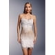 thumbnail image 1 of Vestido Bellabarnetten Zimino sin tirantes con vendaje de perlas, 1 of 6