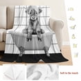 thumbnail image 5 of Vintage Grey Yak Blanket Soft Cozy Warm Throw Blanket for Couch, Plush Fuzzy Flannel Fleece Blankets for Sofa, Bathtub Farmhouse Retro Art Bed Blankets Lightweight Gifts for Women, 32"x48", 5 of 9