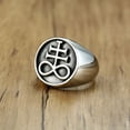 thumbnail image 3 of Anillo Anillo Satánico Pentagrama Anillo Pentáculo Anillo Acero Inoxidable Oculto Gótico Luciferino Satainismo para Hombres Sello de Regalo, 3 of 5
