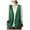 Green, variant on Womens Floral Crochet Lace Boho Trim Sleeveless Open Front Vest Cardigan (Black, One Size)