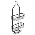 thumbnail image 2 of Shower Caddy 3-Tier Hanging Bathroom Shower Storage Organization Shelves Rack Aluminum Over the ShowerHead Caddy (Black), 2 of 5