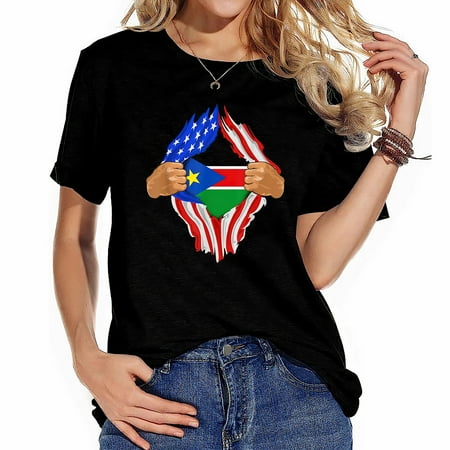 Sudanese Blood Inside Me | South Sudan Flag Gift T-Shirt