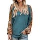 thumbnail image 2 of Blusa con Estampado de Empalme Bohemio con Cuello en V para Mujer Blusa Informal de Manga Larga con Corte Holgado Y Abertura Lateral ANGGREK  Otros, 2 of 6