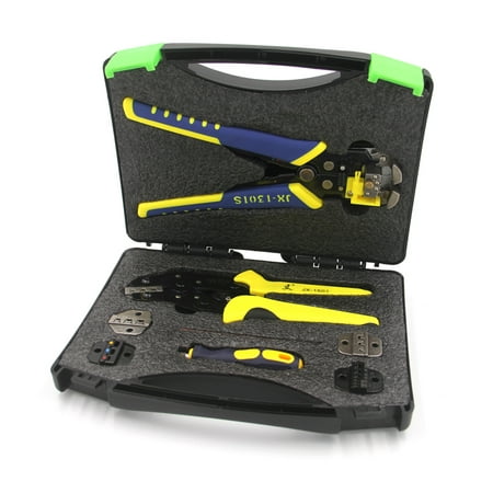 

Paron Wire Crimpers Multifunctional Engineering Ratcheting Terminal Crimping Pliers Wire Strippers Bootlace Ferrule Crimper Tool Cord End Terminals Pliers Kit