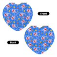 thumbnail image 2 of Kdxio Tropical Jellyfishes Pocket Mirror, 1X/2X Travel Makeup Mirror 2-Sided Folding Small Mirror Portable Double-Sided Magnifying Cosmetic Mirror for Gift-Heart Shape, 2 of 9