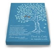 thumbnail image 3 of MuralMax Personalized Anniversary Family Tree Artwork - Love is Patient Love Is Kind Bible Verse - Unique Wedding & Housewarming Canvas Wall Decor Gifts - Color Teal # 2 - Size - 8x10, 3 of 6