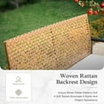 thumbnail image 5 of Alpha Joy 4 Piece Wicker Outdoor Patio Conversation Set, Brown & Beige, 5 of 12