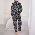 thumbnail image 6 of Goofa Colorful Tropical Leaves Printed Women’s 2 Piece Pajama Set Super,Pajamas Women's Long Sleeve Sleepwear Soft Button Down Loungewear Pjs Lounge Set Nightwear-X-Large, 6 of 9